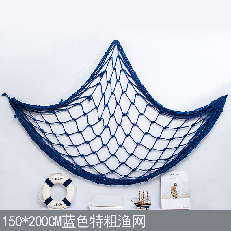 地中海風(fēng)情漁網(wǎng)裝飾 粗線與麻繩的藝術(shù)融合